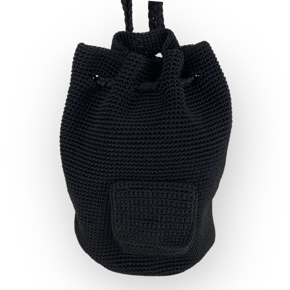 The Sak Black Crochet Backpack